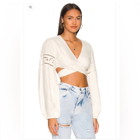 Tularosa Liz Wrap Top. Size Small - Picture 2 of 7